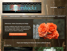 Tablet Screenshot of aftershocksinteriordecorating.com